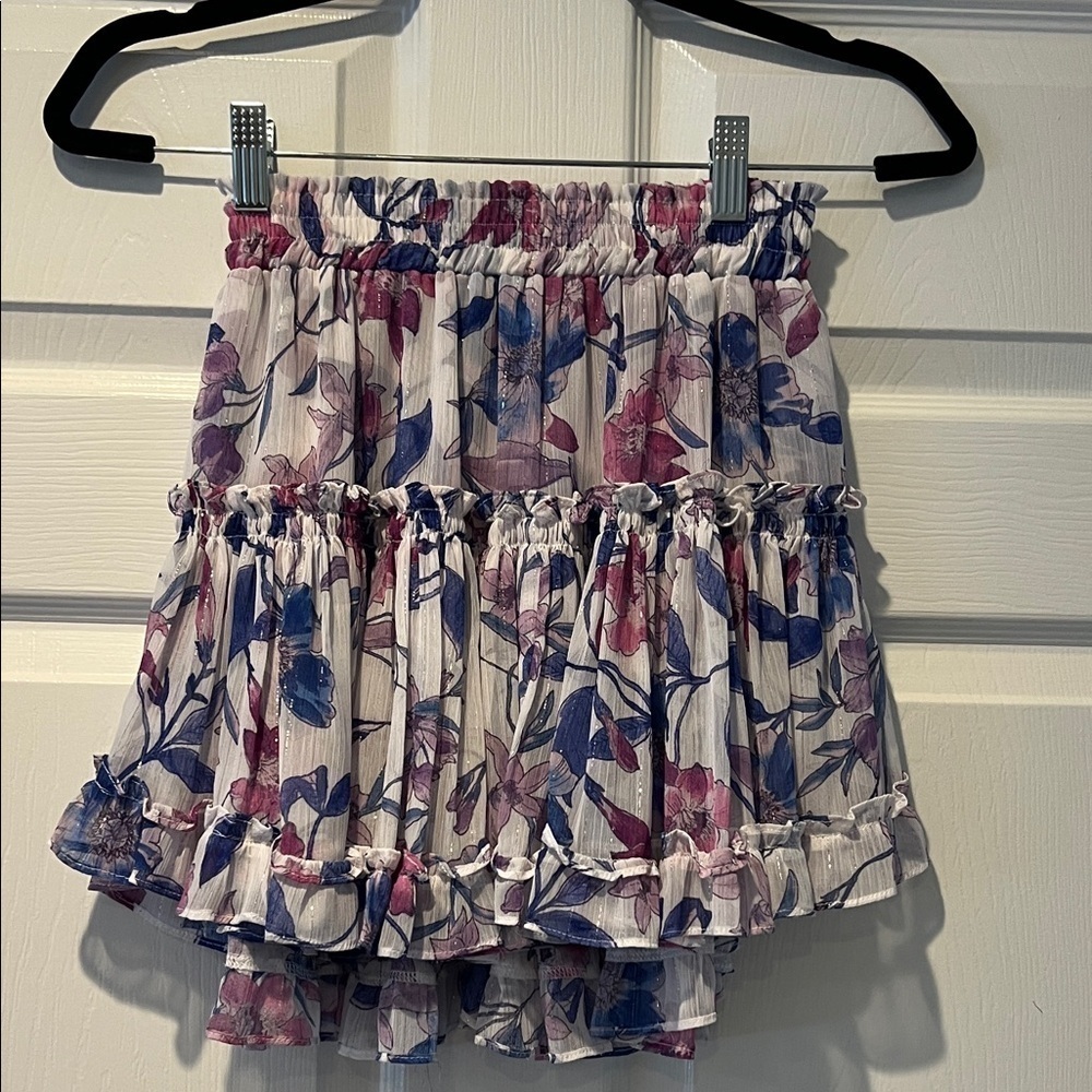 MISA Floral Ruffle Skirt - Multicolor SIZE XS - Picture 4 of 8